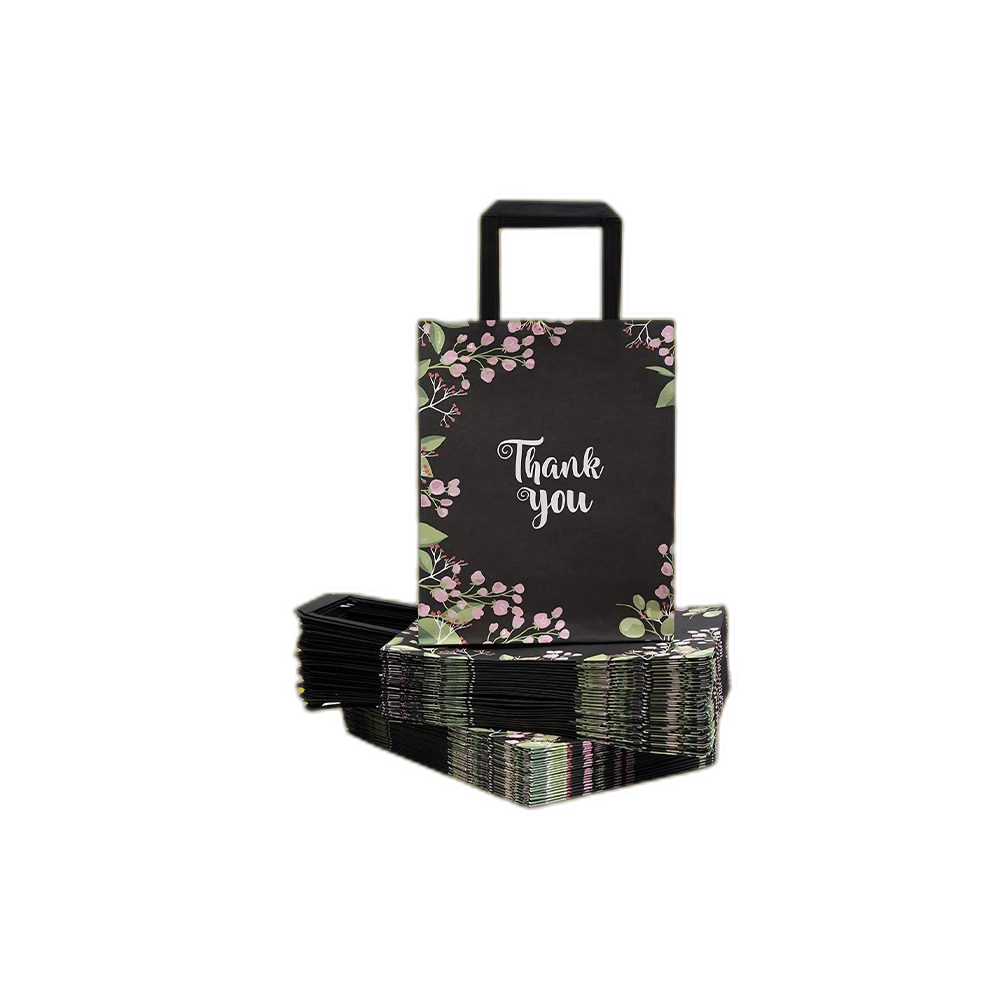 Custom Flat Handle Paper Bags