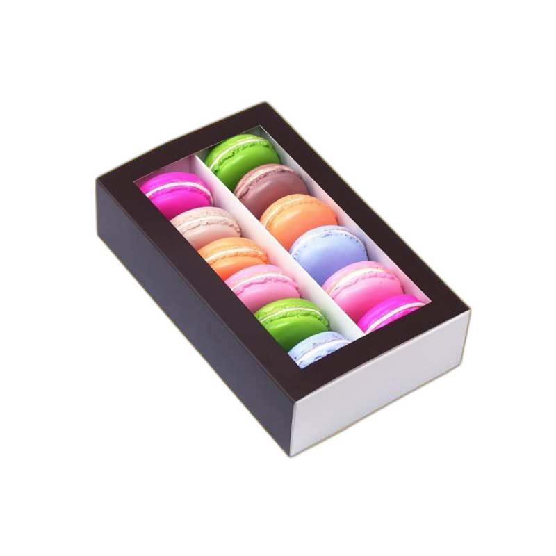 Black Macaron Box