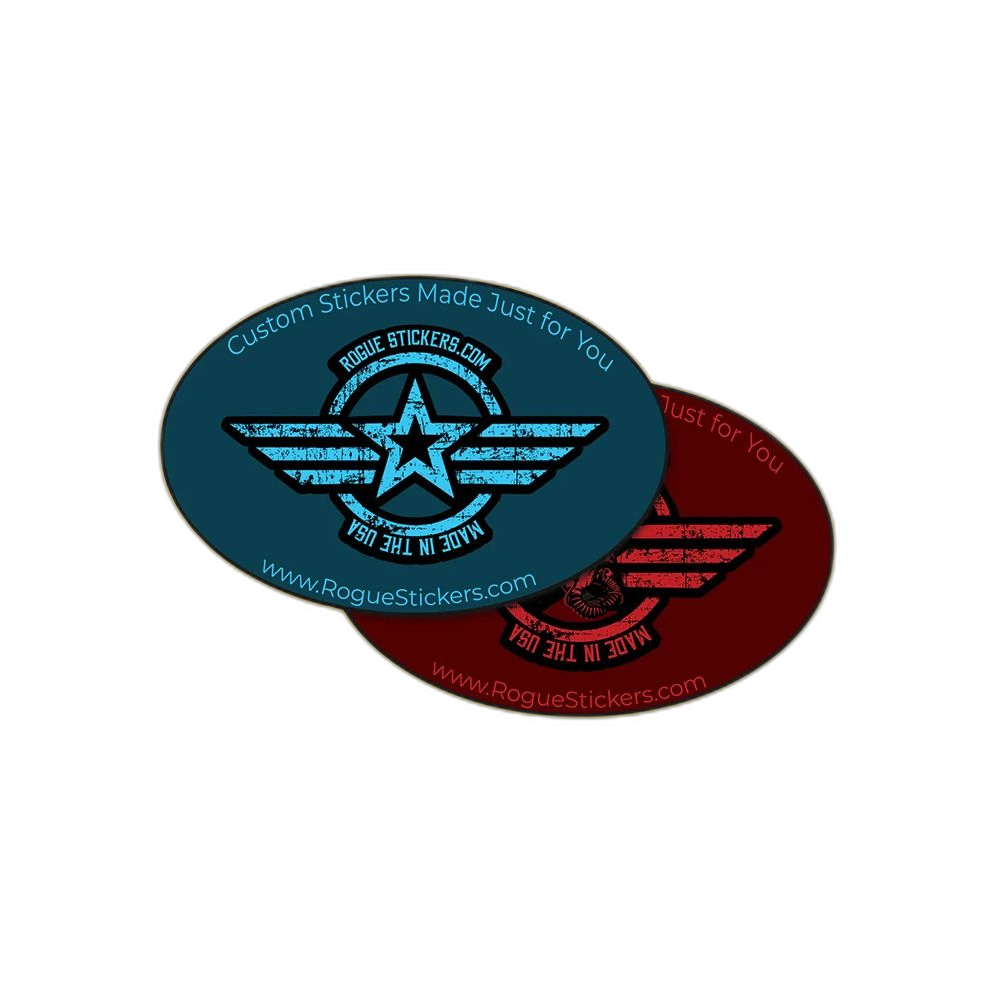 Custom Made Oval Stickers